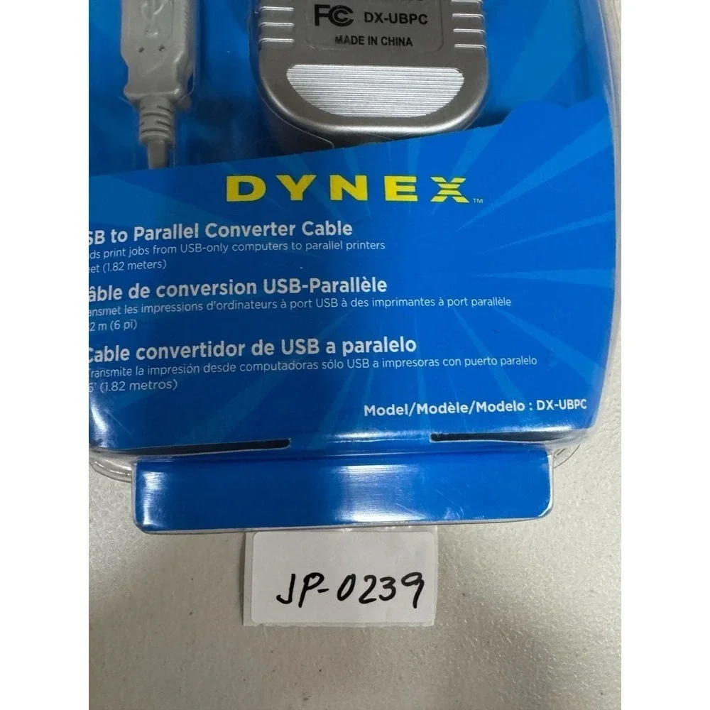 NEW DYNEX 6FT USB TO PARALLEL CONVERTER CABLE (DX-UBPC) Fast Ship!